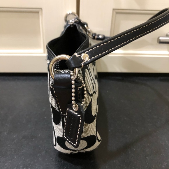 Like New Coach Signature Jacquard Mini Purse - Picture 4 of 4